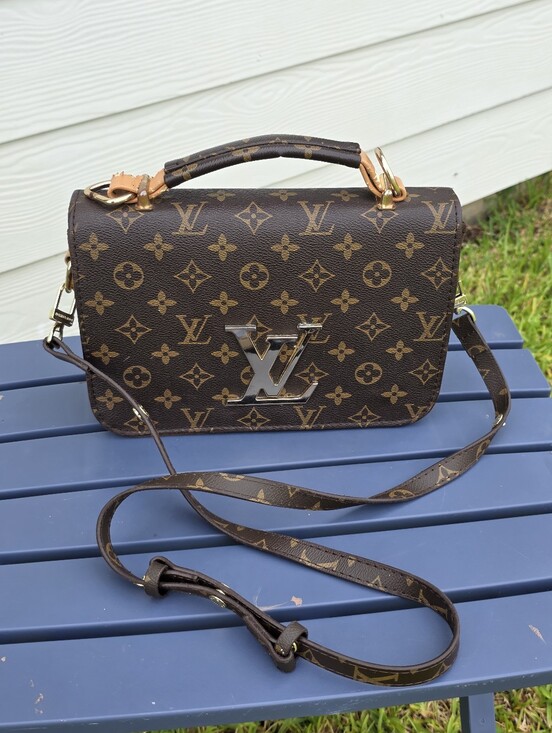 Louis Vuitton Handbags - Louis Vuitton Monogram Louise East West Crossbody Shoulder Bag LV Lock Brown